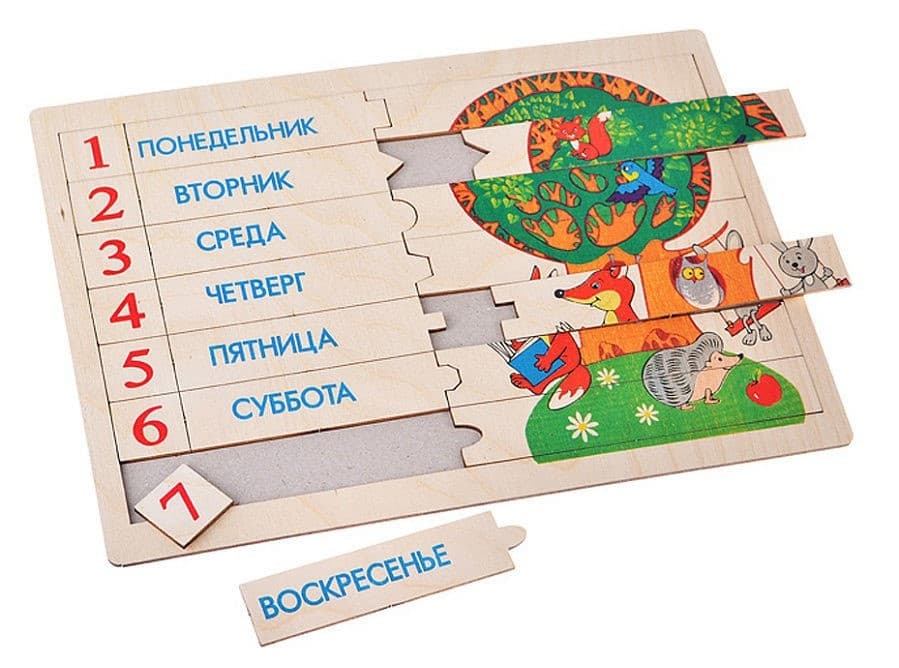 Развивающая игра "Я учу дни недели"