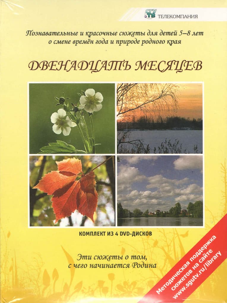 Двенадцать месяцев (4 DVD, 58 сюжетов, 224 мин.)