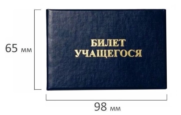 Билет учащегося, бланк
