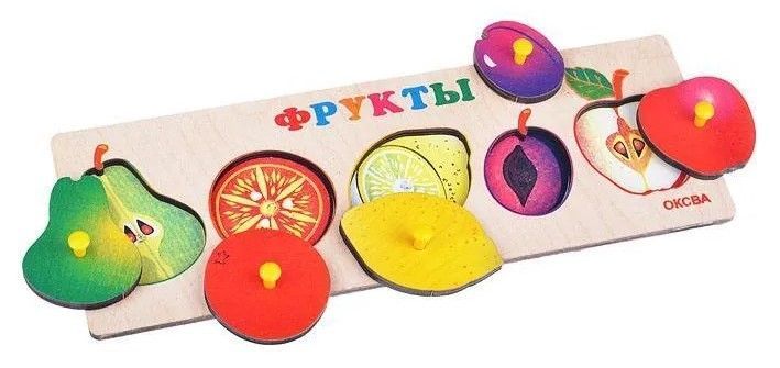 Развивающая игра "Фрукты" (доска Сегена)