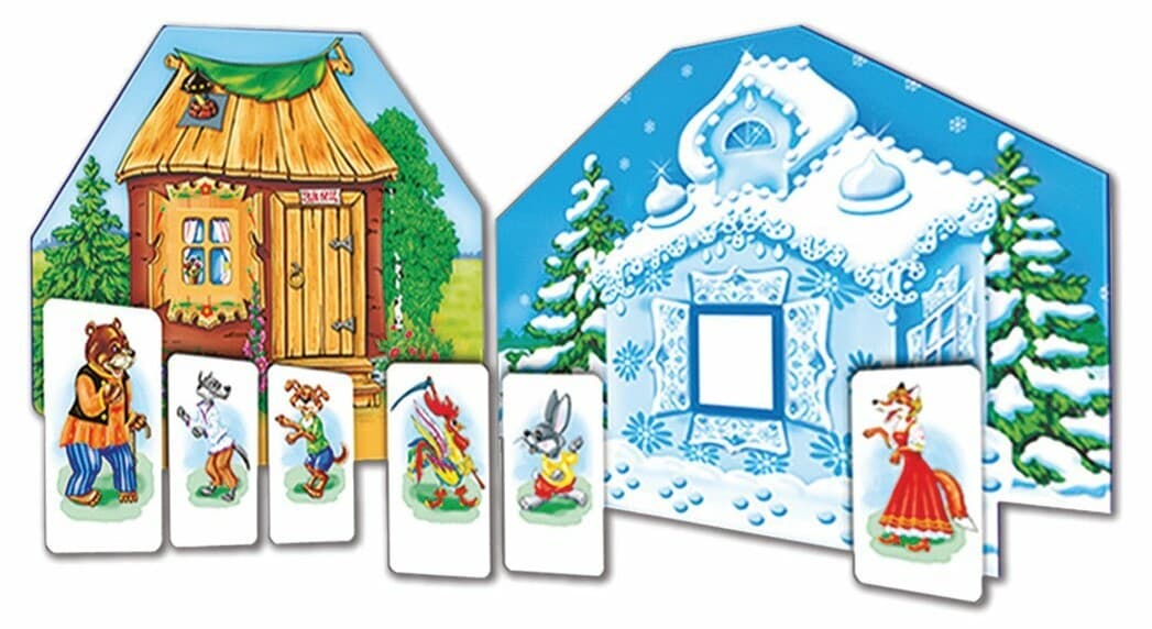 Настольная игра с кармашками "Заюшкина избушка"