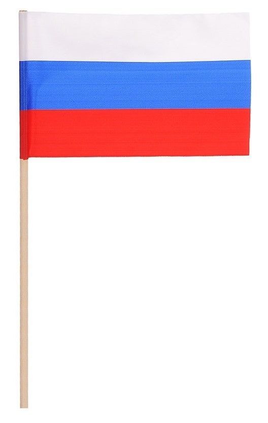 Флажок триколор на деревянной палочке