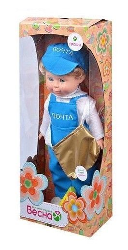 Кукла пластм. "Митя Почтальон" со звуком