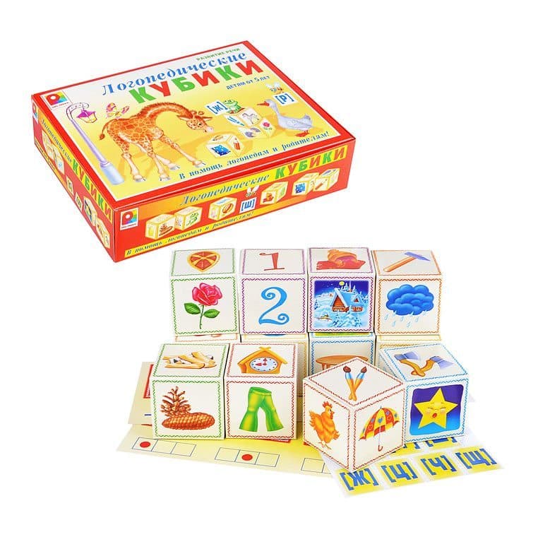 Настольная игра "Логопедические кубики" 