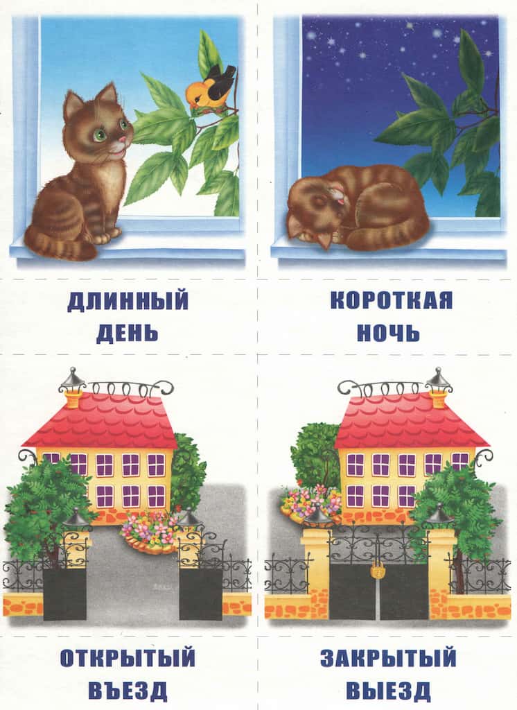 Игра-лото на антонимы "Слова наоборот"