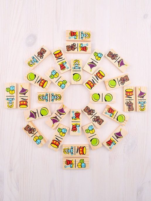 Домино "Игрушки" 28 деталей