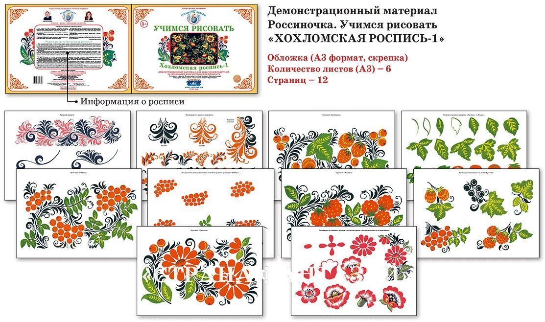 Учимся рисовать "Хохломская роспись - 1"
