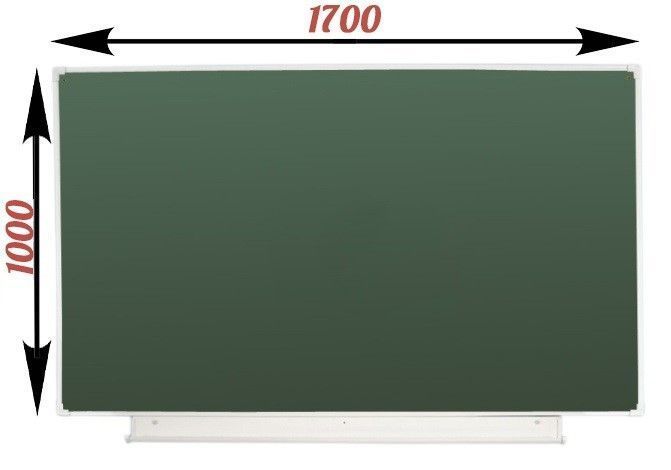 Доска аудиторная одноэлементная магнитно-меловая, 170х100см