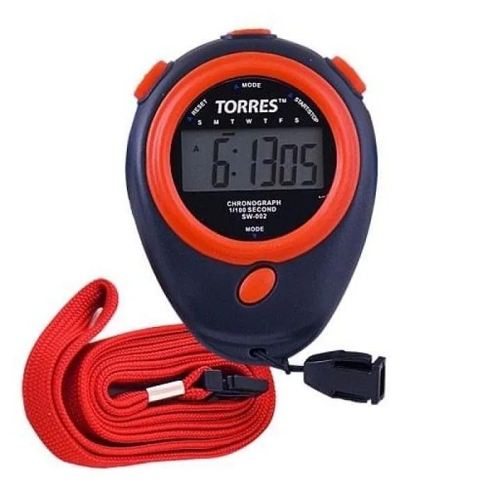 Секундомер TORRES Stopwatch SW-002 (часы, будильник, дата,шнур с карабином)