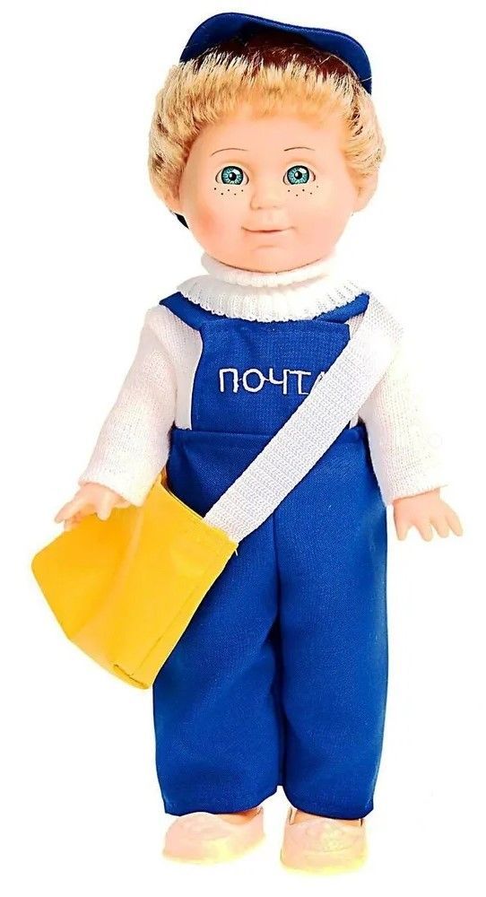 Кукла пластм. "Митя Почтальон" со звуком