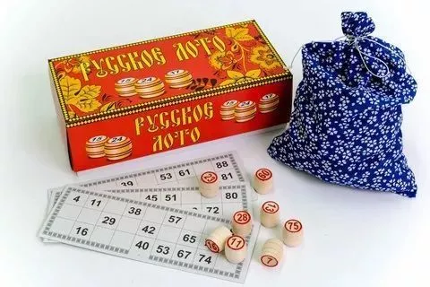Русское лото в картонной упаковке